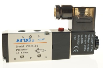 ЭЛЕКТРОМАГНИТНЫЙ КЛАПАН AIRTAC 4V210-06 AG 5/2-1/8- 230 В AC