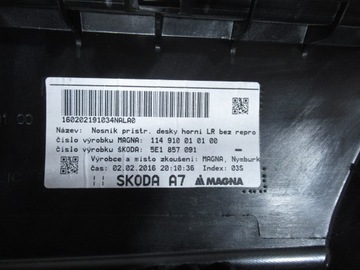 фото thumb №12, Панель роздавальна skoda octavia iii подушка безпеки szra 5e1857091 оригінал