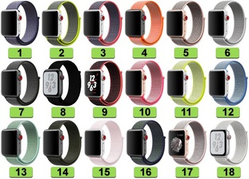 Apple Watch 2 3 4 5 6 7 8 9 10 SE 38 мм 40 мм 41 мм 42 мм 37 цветов