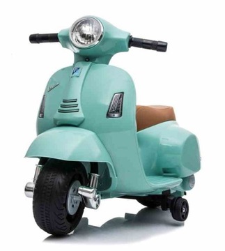 Самокат Vespa на аккумуляторе, бирюзовый