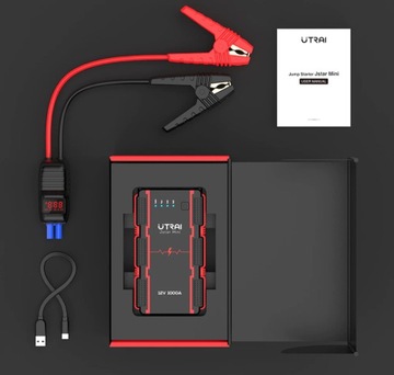 АВТОМОБИЛЬНЫЙ СТАРТЕР UTRAI JSTAR MINI БУСТЕР ЗАПУСКОВОЙ 13000мАч 1000А 3в1