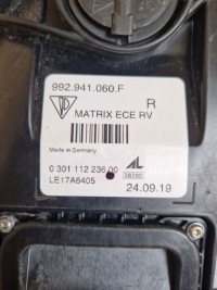 фото thumb №9, Лампи перед передні porsche carrera 911 992 matrix europa 19-