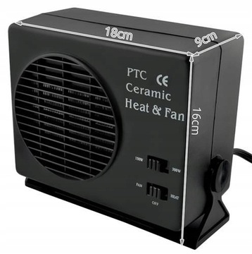 фото thumb №8, Тепловентилятор обігрівач автомобільна 12v радіатор 300w