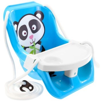 HUŚTAWKA kubełkowa KRZESEŁKO ze STOLIKIEM fotelik PANDA Mochtoys