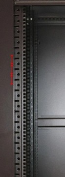Szafa rack 37U 600x800 Czarna stojąca 19 cali