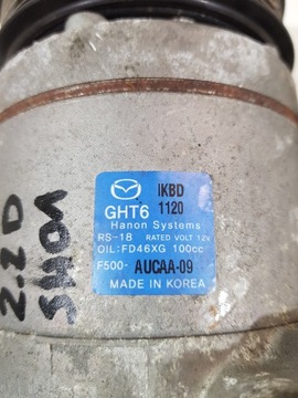 фото thumb №9, Компрессор кондиционера f500-aucaa-09 mazda 3 6 cx-3 cx-5 2.2d sh01