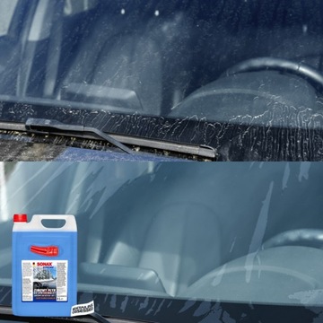 ZIMOWY PŁYN DO SPRYSKIWACZY SONAX XTREME 4L + SKROBACZKA SZCZOTKA DO ŚNIEGU