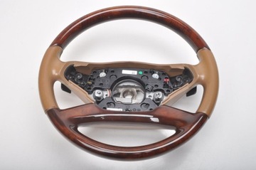 фото thumb №1, Mercedes w221 рестайлінг кермо шкіряний дерев'яна a2214603803