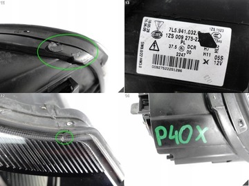 фото thumb №12, Porsche cayenne 7l5 рестайлинг 07-10 gts / turbo лампа ксенон правая перед чёрная