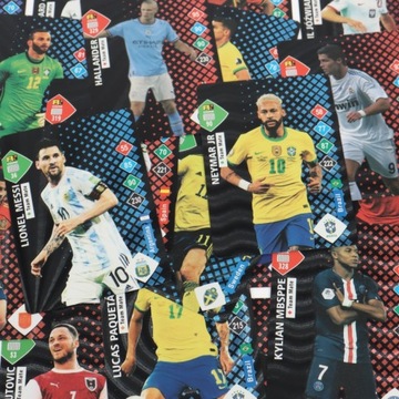 ФУТБОЛЬНЫЕ КАРТОЧКИ С ФУТБОЛИСТАМИ FIFA ЧЕРНЫЕ 55 ШТ.