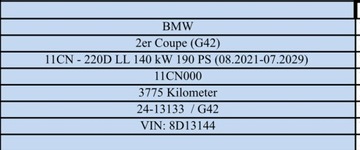 фото thumb №14, Поворотный кулак рычаг амортизатор bmw 2 g42 пробег 3757km