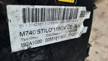 фото thumb №10, Двигатель m740 насос fiat stilo 1.9 jtd 115km измерение
