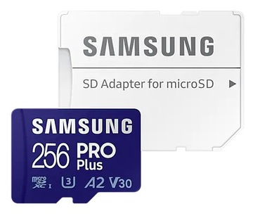 Samsung micro SD XC 256 ГБ PRO Plus + USB-ридер