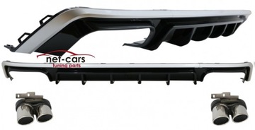 DYFUZOR SPOILER AUDI A6 C8 4K 18- S6 ZD S LINE C