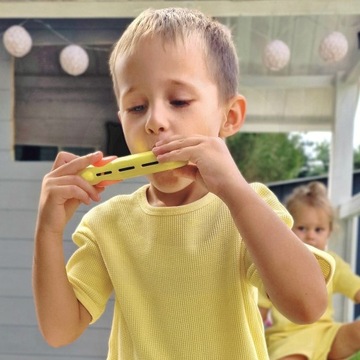 HARMONIJKA USTNA DLA DZIECI INSTRUMENT MUZYCZNY ORGANKI PIESEK WOOPIE