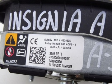 фото thumb №6, Opel insignia a 13-17 рестайлінг подушка подушка безпеки водія vauxhall 22992537