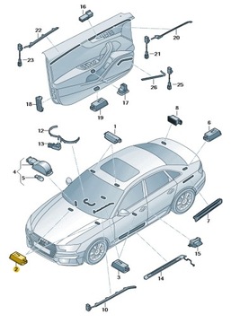 фото thumb №1, Новое оригинальные audi оригинальный номер лампа 8w0947415a