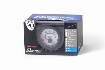 Auto Gauge VDO Белый Вольтметр - ВОЛЬТМЕТР ИНДИКАТОР ЧАСОВ 52 мм