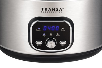 МЕДЛЕНВАРКА Керамическая кастрюля с ПРОГРАММАТОРОМ Медленноварка TRANSA 6,5л 320Вт