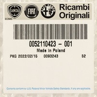 фото thumb №8, Fiat 500 hybrid воздуховод воздуха 52110423 оригинал