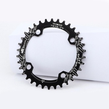 Велосипедный шатун 104BCD Звездочка 8 9 BMX Черный_34T
