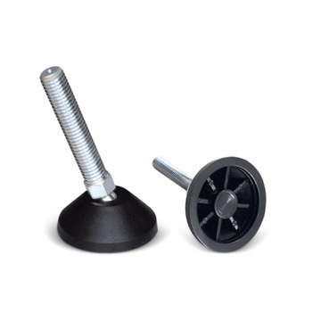 Поворотная регулируемая ножка fi 50, M12x60 INOX