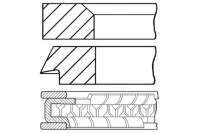 фото thumb №2, 79 96 std 1.6-2-4 набор колец поршня ford escort iii escort iii