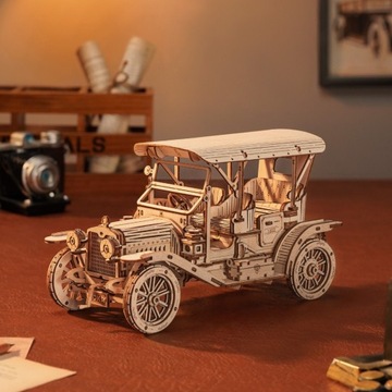 Деревянный 3D-пазл Robotime — ВИНТАЖНЫЙ АВТОМОБИЛЬ — ПОДАРОК ​​MC801