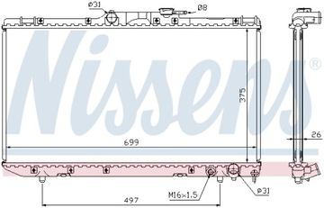 фото thumb №11, Радіаторів двигуна nissens 64664a