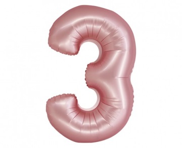 Balon foliowy Smart Cyfra 9 j. różowa matowa 76 cm