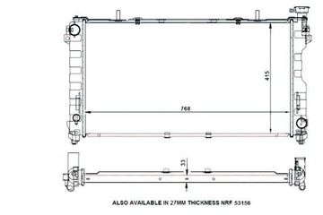 фото thumb №1, Nrf радіаторів двигуна chrysler voyager iv 3.3 02.0