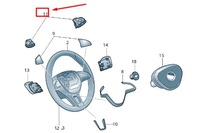 фото thumb №9, Skoda karoq nu повітропровід кнопки багатофункціональні nowe оригінальні 3v09197