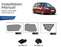 фото thumb №15, Шторки сонячні ford c-max 2010-19 захист шторка сонцезахисні