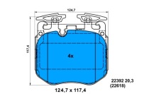 фото thumb №15, Гальмівна колодка гальмівний kpl. перед bmw 3 g20 , 3 g21 , 5 g30, f90 , 5 g31 , 6
