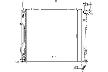 фото thumb №12, Радиаторов двигателя nissens 67465 253102p300