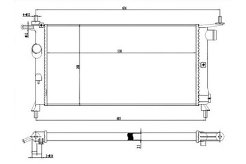 фото thumb №2, Tyc радіаторів двигуна механічна opel combo, corsa
