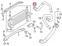 фото thumb №1, 2017 ford f-150 oem интеркулер шланг hl3z-6c646-b
