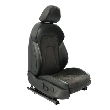 фото thumb №12, Audi s4 b8 сиденье sport правый перед электрический чёрная кожа алькантара