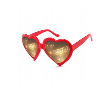 Модные очки LOVE HEART Крутые красные очки