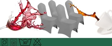 Чехлы на банкетные стулья, серые стальные чехлы на свадебные банкетные стулья
