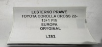 фото thumb №12, Дзеркало праве toyota corolla cross 22- оригінал 13 pin