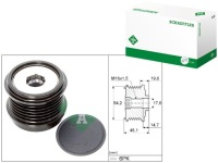 Купить Шкив генератора ford ecosport focus iv galaxy 3 kuga 2, фото thumb