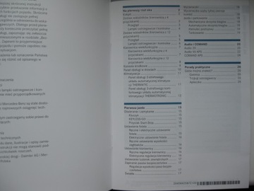 Mercedes W204 Польская инструкция C Class W204 07-10