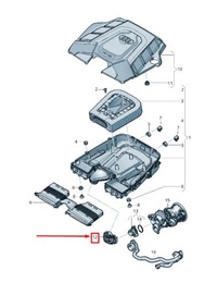 фото thumb №1, Audi q8 4mn передняя часть двигатель air впуск шланг 06m129740d original