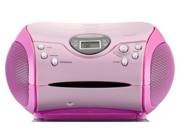 Radioodtwarzacz LENCO SCD-24 CD FM Różowy