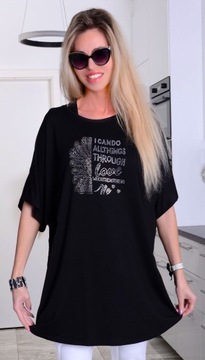 КРАСИВАЯ СВОБОДНАЯ ТУНИКА OVERSIZE, КРАСИВЫЕ ДЖИНСЫ, ДЫШАЩЕЕ ЧУДО 626