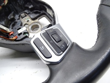 фото thumb №9, Руль кожа стёганая срезанная 1k8419091t vw scirocco iii golf vi