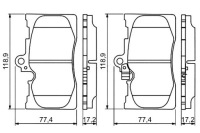 фото thumb №2, Bosch тормозные колодки тормозные lexus gs 350 awd grl10_. g