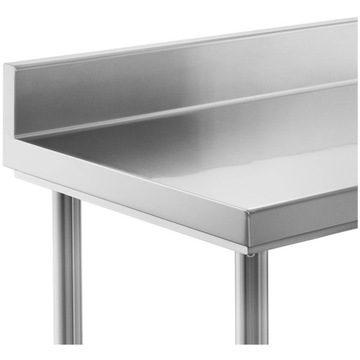 STÓŁ ROBOCZY NIERDZEWNY 150x60 cm Z RANTEM 12 cm