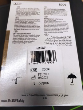 3M Mask 6200 Защитная полумаска для краски PL ORG